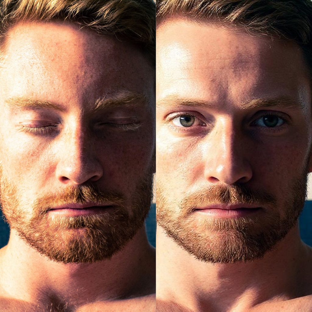 Open Closed Eyes - Free AI Image Enhancement